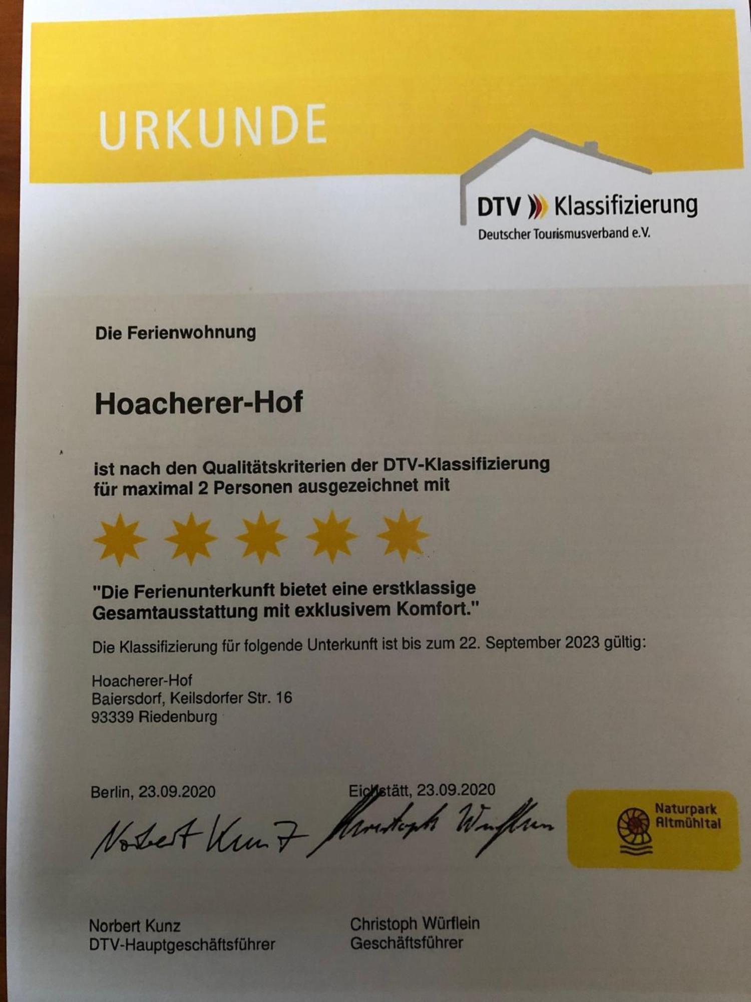 Ferienwohnung Hoacherer-Hof Riedenburg Esterno foto
